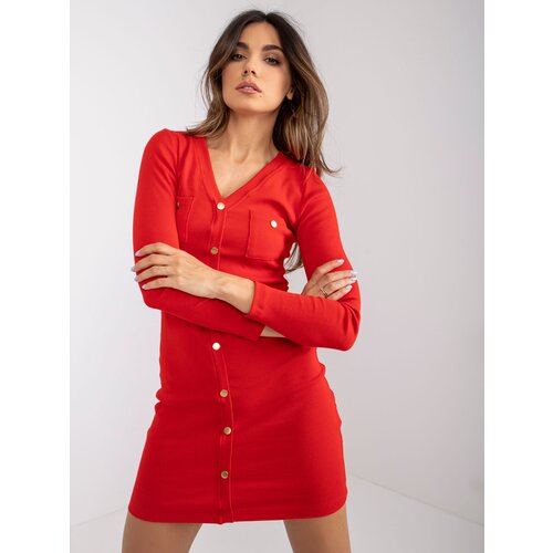 RUE PARIS Dress-RV-SK-7434.13-red Slike