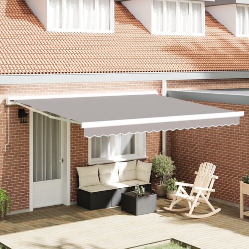 VidaXL Tenda Zamjena Tekstila za Okvir 4x3.5 m Svjetlosiva Slike