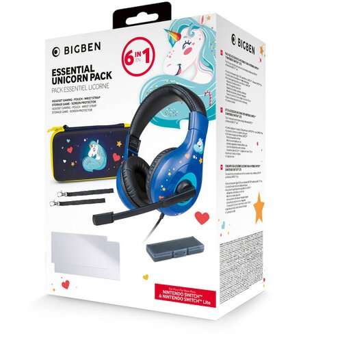 Nacon 6v1 komplet dodatkov z motivom samoroga za Nintendo Switch &amp;amp; Switch Lite Slike