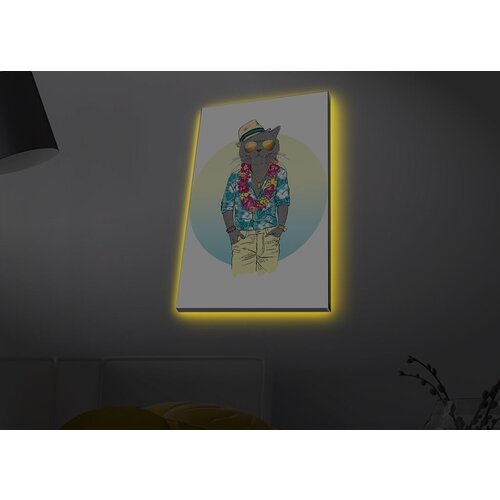 Wallity Slika sa LED osvetljenjem 4570MDACT-072, 45x70 cm Cene