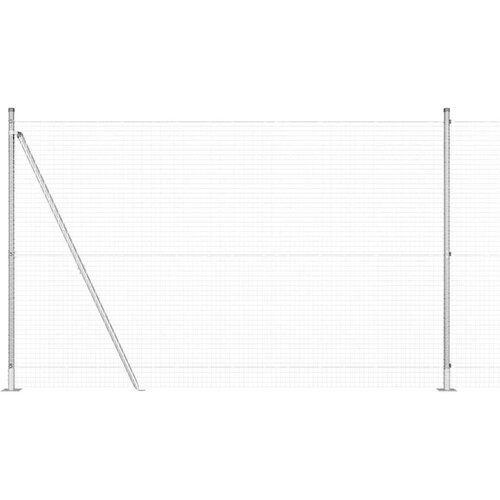 VidaXL Set stupova ograde 2 komada Galvanizirani čelik 10 x 1.5 m Slike