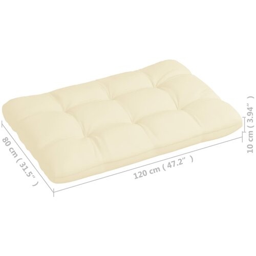  Jastuci za sofu od paleta 7 kom krem Slike