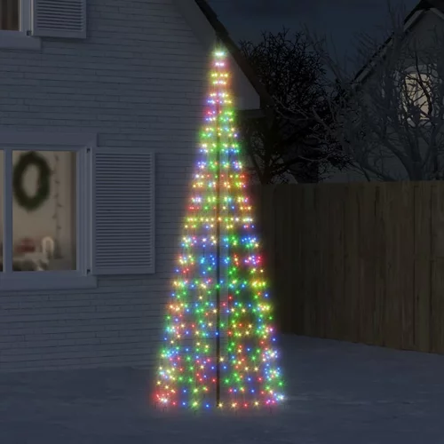 vidaXL Svjetlo za božićno drvce na stijegu 550 LED šarene 300 cm