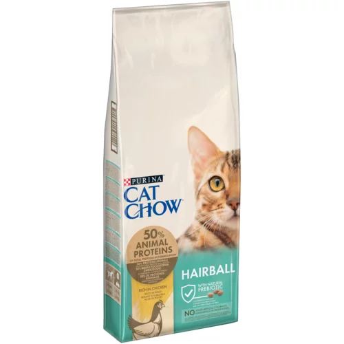 Cat Chow Hairball Control, s piletinom, 15 kg