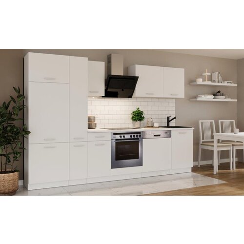  Kuhinjski blok CALIFORNIA BELA 300cm z vgradnimi aparati Cene