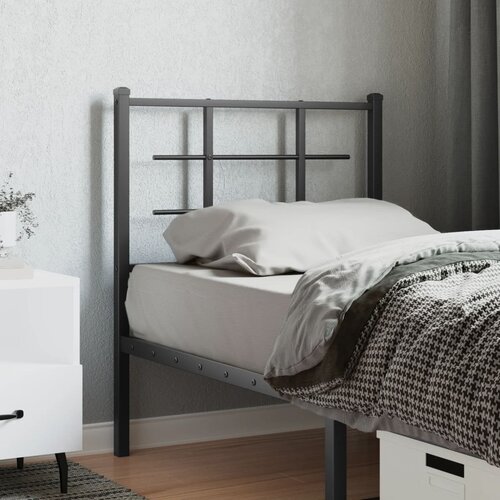  The Living Store Kovinsko posteljno vzglavje črno 75 cm - Vzglavje, (21441188) Cene