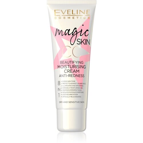 Eveline Magic Skin CC krema proti rdečici na obrazu z vlažilnim učinkom 8 v 1 50 ml Cene