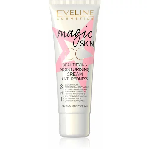 Eveline Magic Skin CC krema proti rdečici na obrazu z vlažilnim učinkom 8 v 1 50 ml