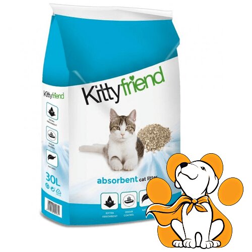 Sanicat KittyFriend Absorbent 30 l, Negrudvajući Posip Za Mačke Od Prirodne Gline Cene