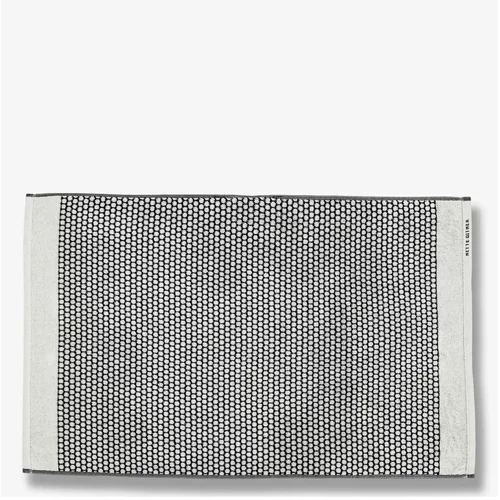 Mette Ditmer Denmark črna/bela tekstilna kopalniška preproga 50x80 cm grid – mette ditmer denmark