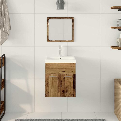  Set namje&amp;scaron;taja za kupaonicu 3 pcs Staro drvo Konstruirano drvo Slike