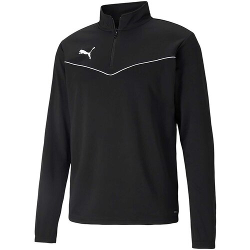 Puma Flis Teamrise 1/4 Zip Top Črna Slike