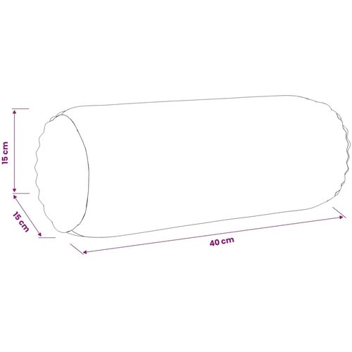  Presvlaka za jastuk 6 pcs HEERLEN Antracit Ø 15 x 40 cm Kord - Antracit Ø 15 x 40 cm 6 Cene
