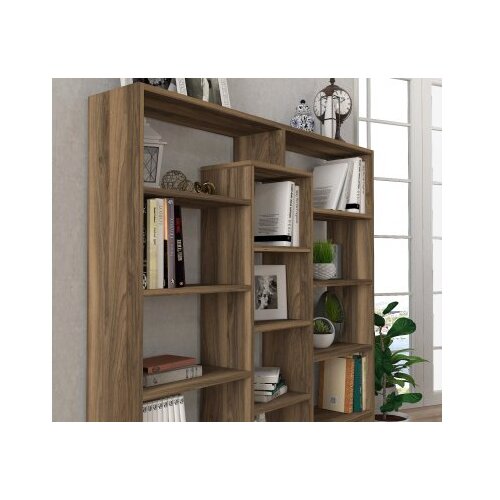 Hanah home Polica 125x135,7x22cm Smeđa-Breza Cene