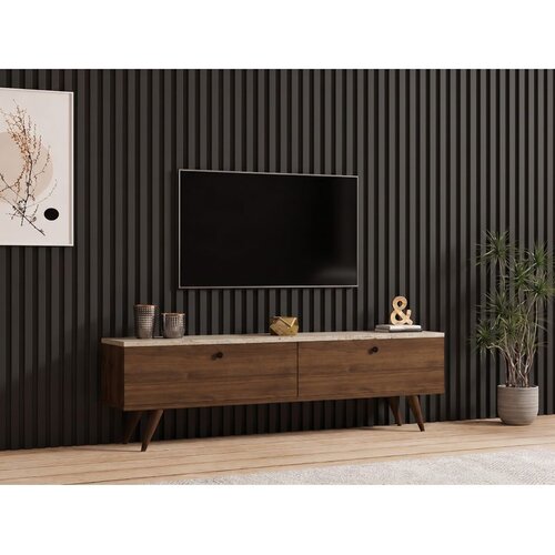 Hanah home TV komoda Paris 140, 140 cm, orah / travertin Slike
