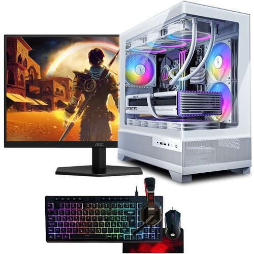 ANNI gaming namizni računalnik Gamer Extreme U5 Intel Ultra 5-245KF/32GB/1TB SSD/Windows 11 Home/RTX 5070/bela/monitor, tipkovnica, mi&scaron;ka, slu&scaron;alke, Cene