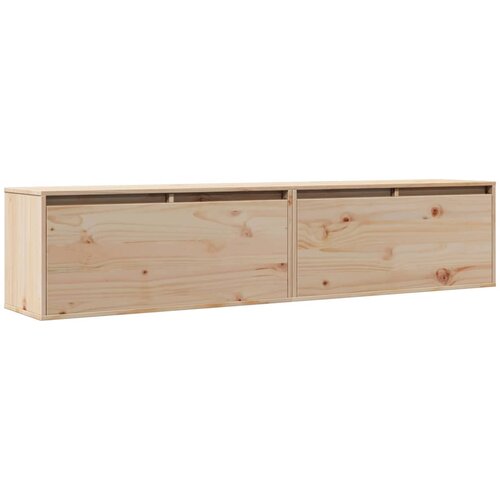 Maison Chic Stenska omarica - Zidna omarica 2 kosa 80x30x35 cm trdna borovina iu709, (22062901) Slike