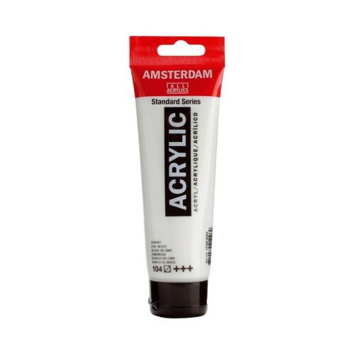 Amsterdam, akrilna boja, zinc white, 104, 120ml ( 680104 ) Slike