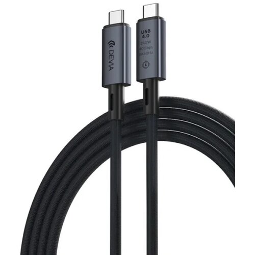 DEVIA cable Extreme EC641 PD USB-C - USB-C 4.0 1,0 m 240W black 8K 60Hz Cene