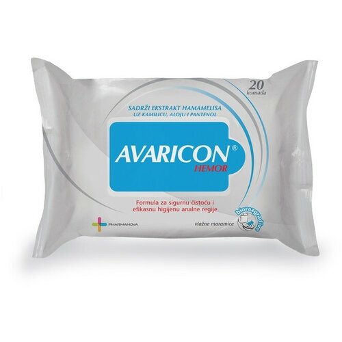 Pharmanova avaricon vlažne maramice protiv hemoroida, 20 komada Cene