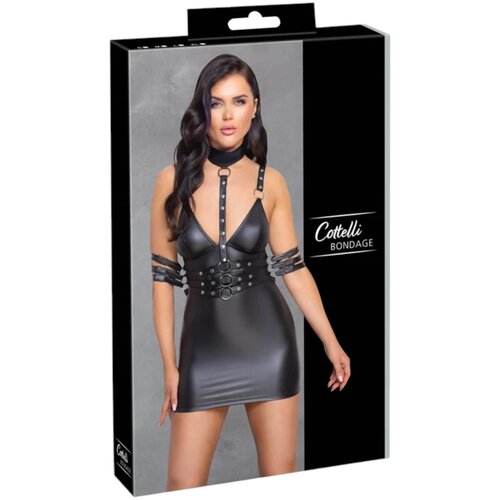 Cottelli Bondage Dress 2718189 Black Slike