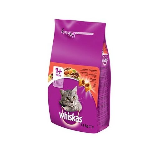 Whiskas cat adult govedina 1.4 kg hrana za mačke Slike
