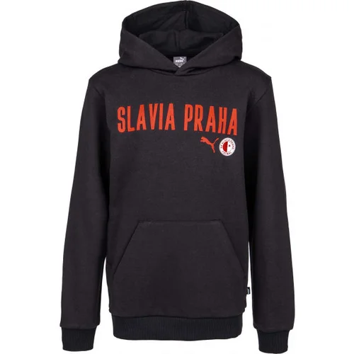 Puma SLAVIA PRAGUE GRAPHIC HOODY Muška majica s kapuljačom, crna, veličina