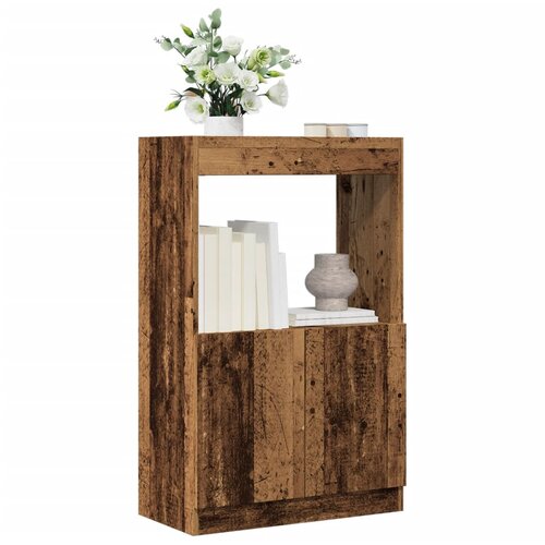 VidaXL Visoka omara starinski les 63x33x100 cm inženirski les Slike