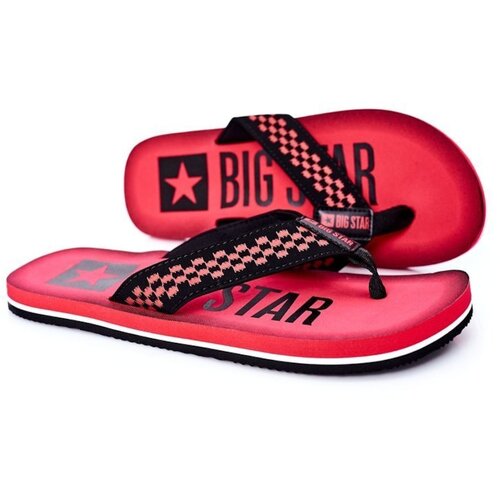 Kesi Men's Slippers Flip-Fops Big Star HH174811 Red Slike