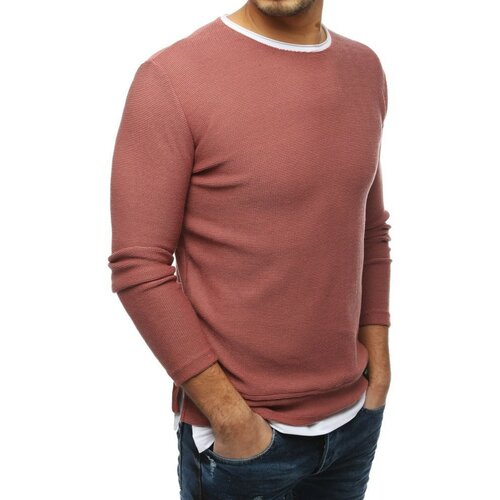 DStreet Muški ružičasti džemper WX1453 tamnocrvena Slike