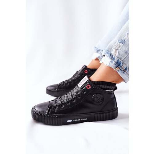 Kesi Women&amp;#039;s Sneakers Cross Jeans High Black II2R4021 Slike