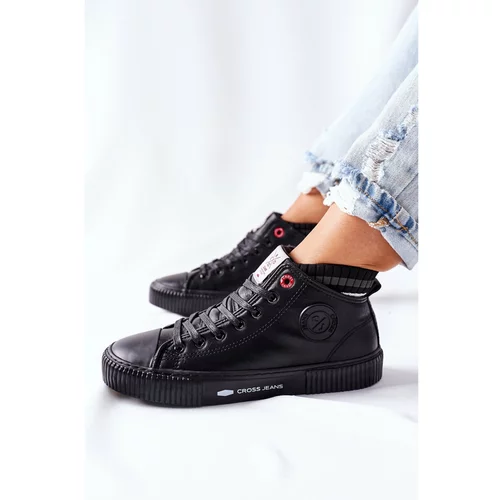 Kesi Women's Sneakers Cross Jeans High Black II2R4021