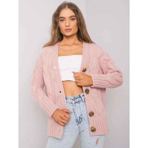 Fashionhunters RUE PARIS Dirty pink cardigan sweater | ePonuda.com