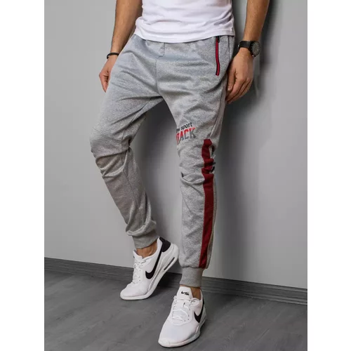 DStreet Light gray sweatpants for men UX3057
