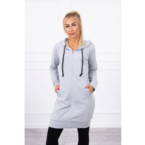 Kesi Hooded dress with a hood grey