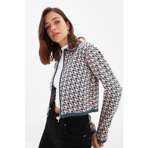 Trendyol Oil Collar Detailed Knitwear Cardigan Slike
