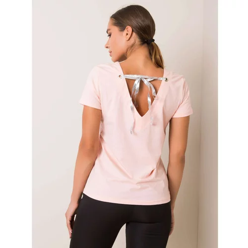 Fashion Hunters Peach-colored Marble FOR FITNESS t-shirt