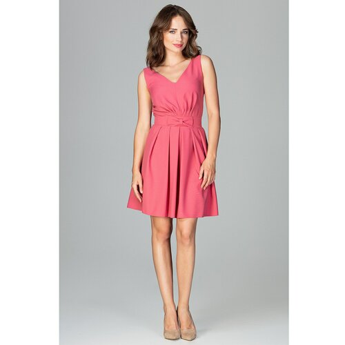 Lenitif Ženska haljina K487 Koraljno smeđa | pink Slike