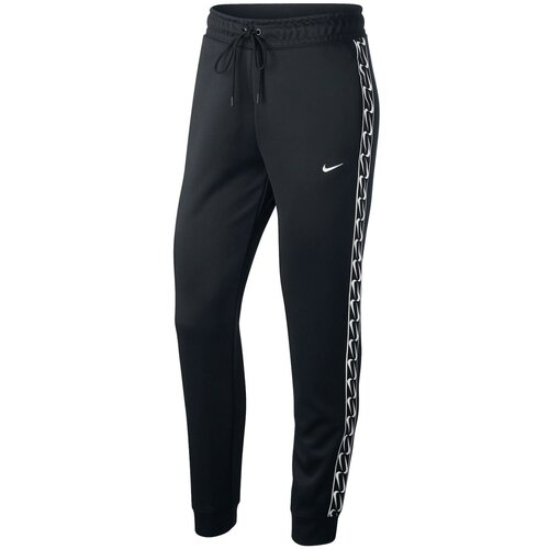 Nike Sportska odjeća Logo Trake Jogging Pantalone Ženska crna | bijela Slike