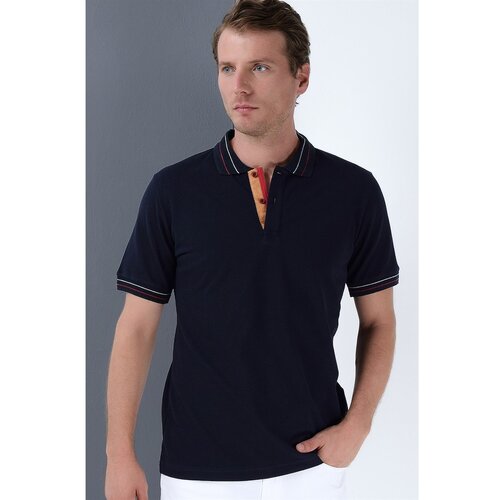 Dewberry T8567 MEN&amp;#039;s T-SHIRT-LACİVERT Slike
