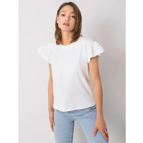 Fashionhunters White Ansley RUE PARIS cotton blouse