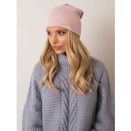 Fashion Hunters RUE PARIS Light pink plain cap Slike