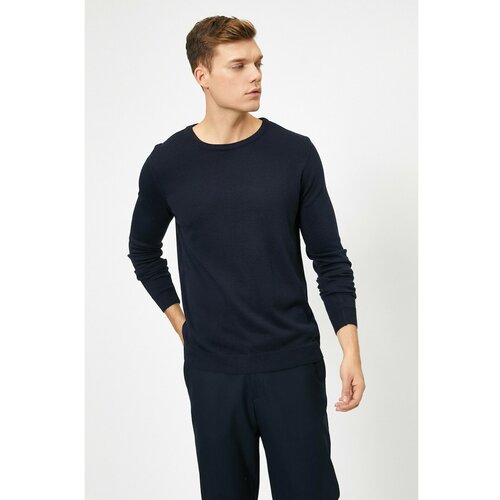 Koton Men's Navy Blue Sweater Slike