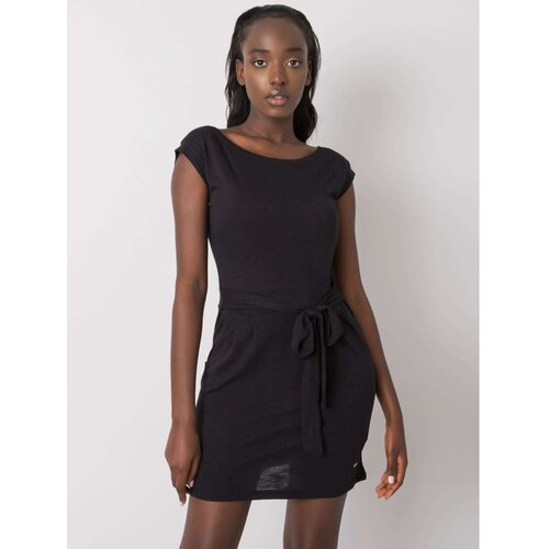Fashion Hunters YOU DON'T KNOW ME Black dress with a tie Cijene