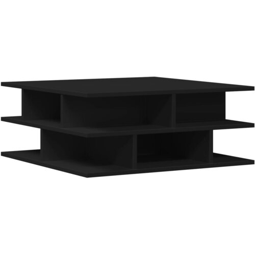  Stolić za kavu crni 70x70x29 cm od konstruiranog drva Slike