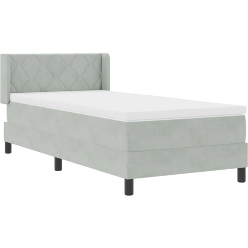  Kutna Krevetna Osnova s Madracem Svjetlosiva 90x200 cm Bar&amp;scaron;un Slike