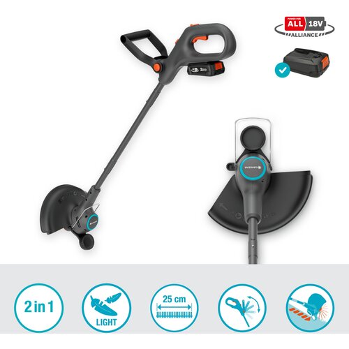 Gardena EasyTrim 25/18V P4A Akku travni obrezovalnik, 14704-20 Slike