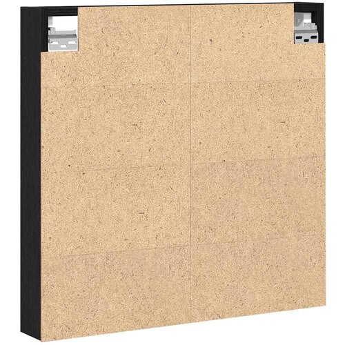  Ormar za izlaganje s policom Zidne Crni hrast 60 x 8,5 x 58 cm Slike