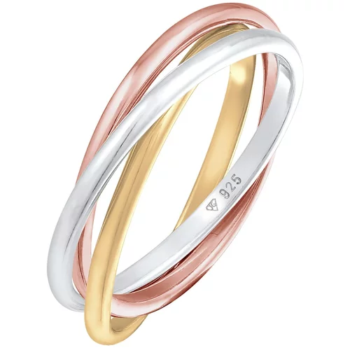 ELLI Prsten zlatna / rozo zlatna / srebro