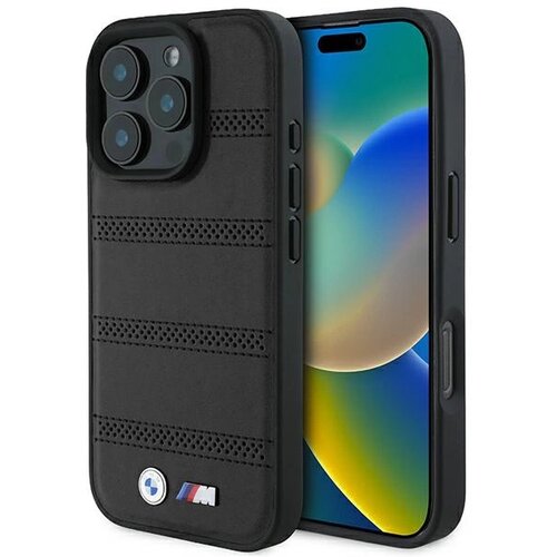 BMW OVITEK M PERFORIRAN IN PRE&Scaron;IV LINE ZA MAGSAFE ZA IPHONE 16 PRO ČRN, (21898227) Cene